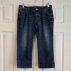 Apt. 9 | Denim Capri Dark Blue Petite
